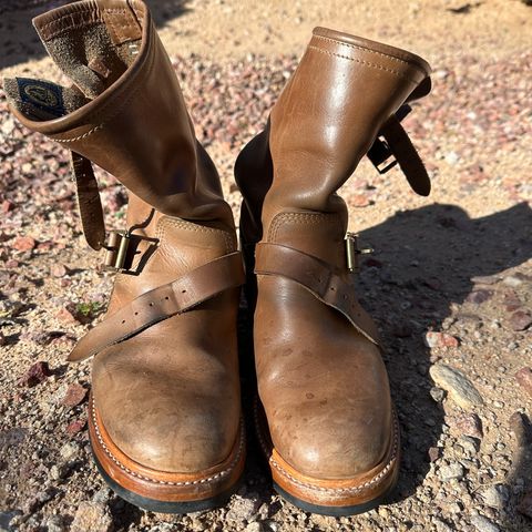 John Lofgren Wabash Engineer Boots in Natural