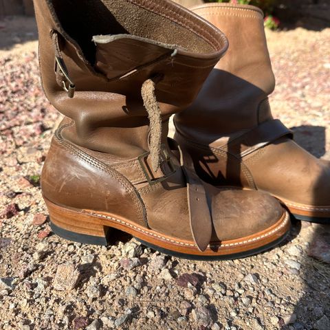 John Lofgren Wabash Engineer Boots in Natural