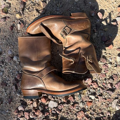 John Lofgren Wabash Engineer Boots in Natural