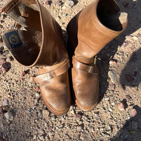 John Lofgren Wabash Engineer Boots in Natural