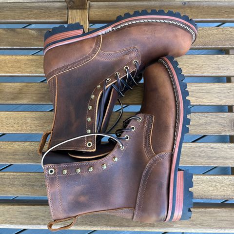 Nicks Overlander in Horween Orange Predator