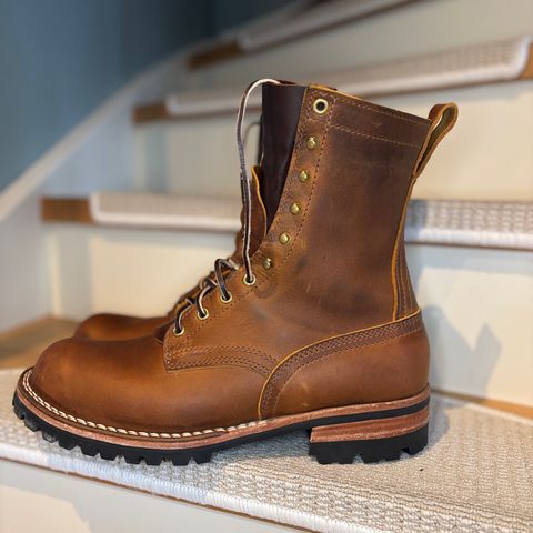 View photo of Nicks Overlander in Horween Orange Predator