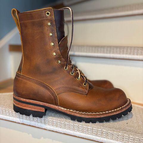 View photo of Nicks Overlander in Horween Orange Predator