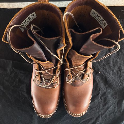 Nicks Overlander in Horween Orange Predator
