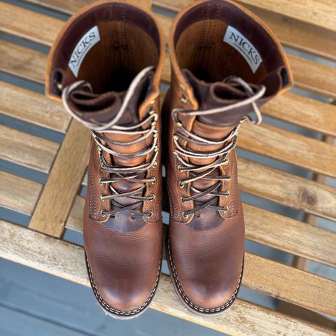 Nicks Overlander in Horween Orange Predator