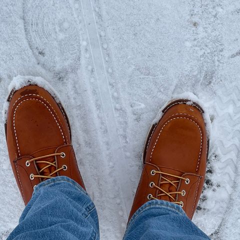 View photo of Red Wing 8-Inch Classic Moc in S.B. Foot Oro Legacy