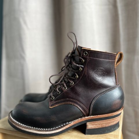 View photo of Frank's Boots Wilshire in Seidel Mocha Oil Tan