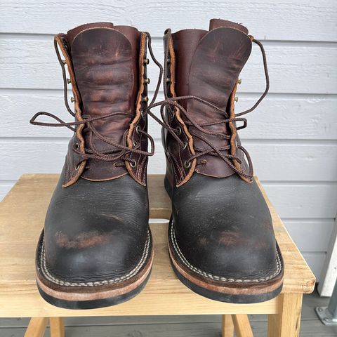 View photo of Frank's Boots Wilshire in Seidel Mocha Oil Tan