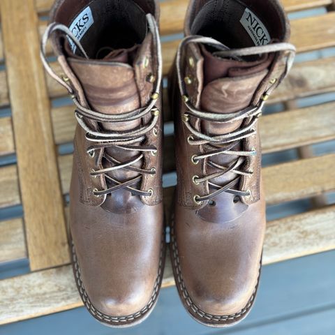 Nicks MTO in Horween Natural Chromexcel
