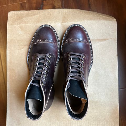 Onderhoud SVC03 Service Boot in Horween Color 8 Shell Cordovan & Wickett & Craig Black Milled Traditional Harness