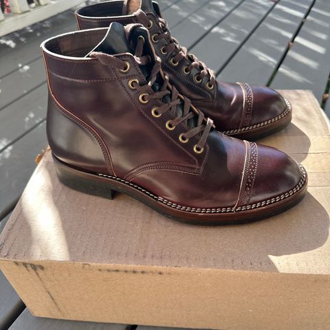 Onderhoud SVC03 Service Boot in Horween Color 8 Shell Cordovan & Wickett & Craig Black Milled Traditional Harness