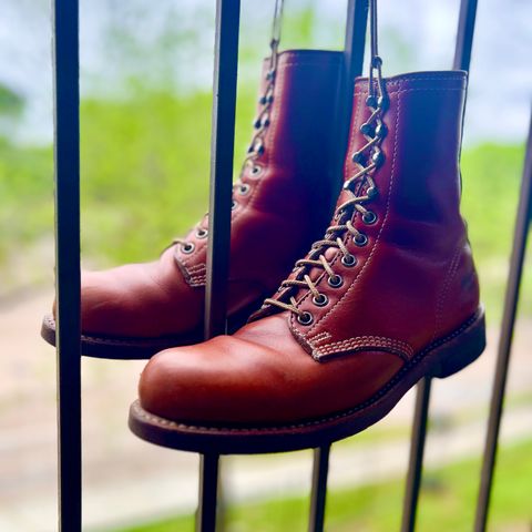 Search result thumbnail of Thorogood 1892 Tomahawk Boot in Horween Cognac Chromexcel