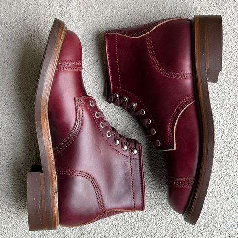 Search result thumbnail of John Lofgren Combat Boots in Horween Burgundy Chromexcel