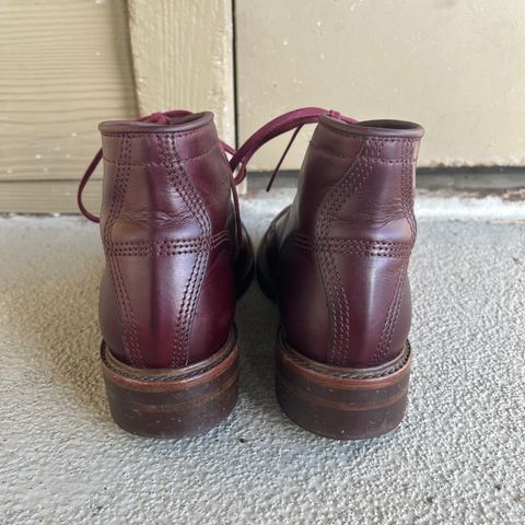 View photo of John Lofgren Combat Boots in Horween Burgundy Chromexcel