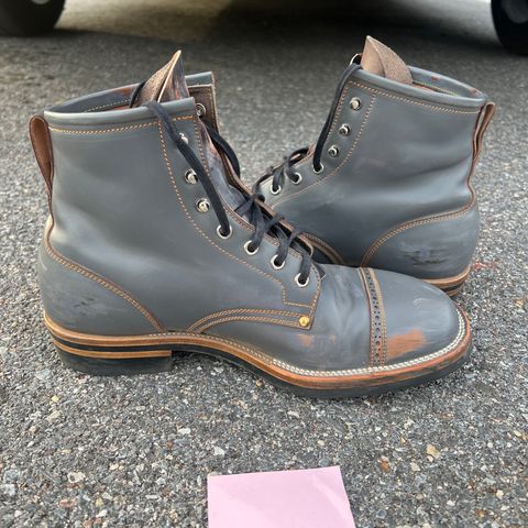 Iron Boots The Chosen One in Maryam Grigio Shell Cordovan