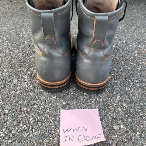 Iron Boots The Chosen One in Maryam Grigio Shell Cordovan