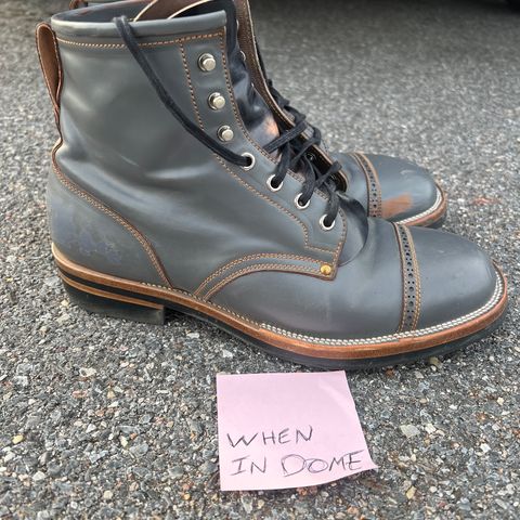 Iron Boots The Chosen One in Maryam Grigio Shell Cordovan