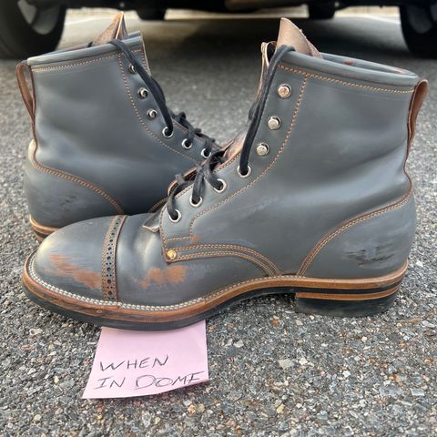 Iron Boots The Chosen One in Maryam Grigio Shell Cordovan