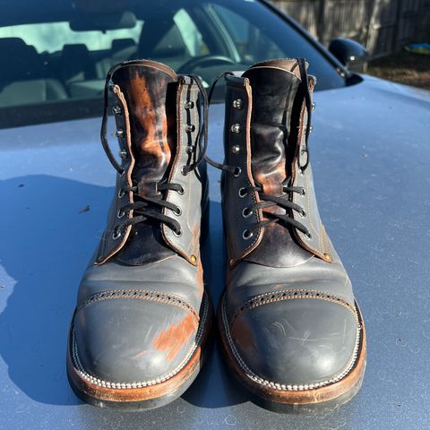 Iron Boots The Chosen One in Maryam Grigio Shell Cordovan