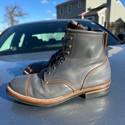 Iron Boots The Chosen One in Maryam Grigio Shell Cordovan