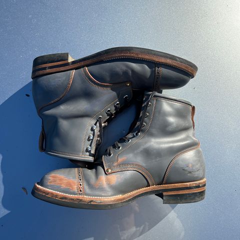 Iron Boots The Chosen One in Maryam Grigio Shell Cordovan