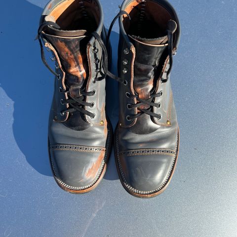 Iron Boots The Chosen One in Maryam Grigio Shell Cordovan