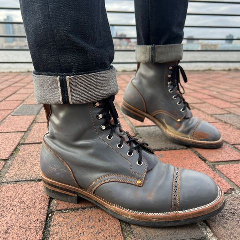 Iron Boots The Chosen One in Maryam Grigio Shell Cordovan