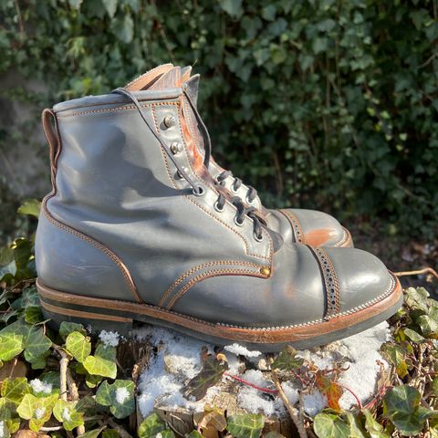 Iron Boots The Chosen One in Maryam Grigio Shell Cordovan