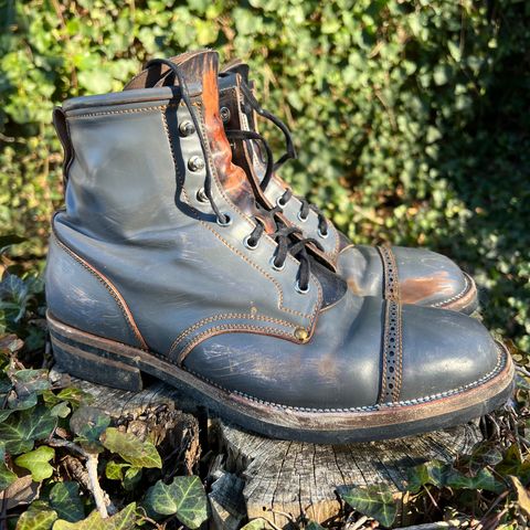 Iron Boots The Chosen One in Maryam Grigio Shell Cordovan