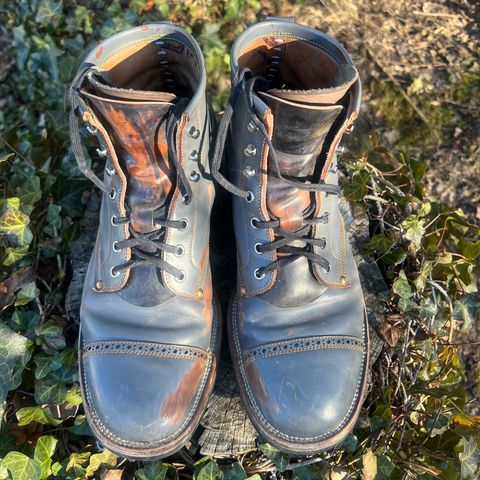 Iron Boots The Chosen One in Maryam Grigio Shell Cordovan