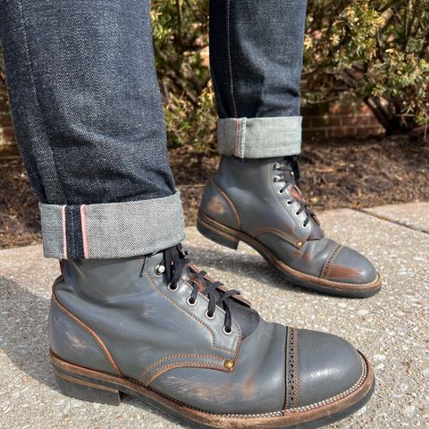 Iron Boots The Chosen One in Maryam Grigio Shell Cordovan