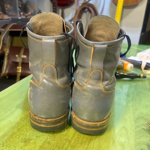 Iron Boots The Chosen One in Maryam Grigio Shell Cordovan