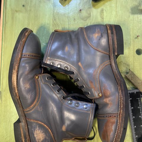 Iron Boots The Chosen One in Maryam Grigio Shell Cordovan