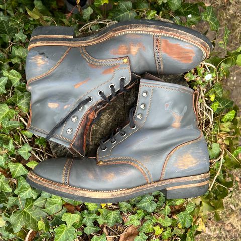 Iron Boots The Chosen One in Maryam Grigio Shell Cordovan