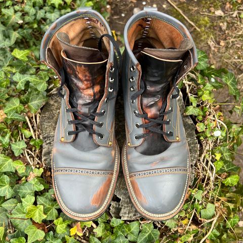 Iron Boots The Chosen One in Maryam Grigio Shell Cordovan