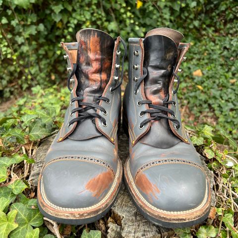 Iron Boots The Chosen One in Maryam Grigio Shell Cordovan