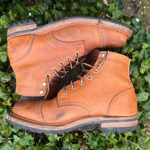 Truman Service Boot in Natural Horse Rump
