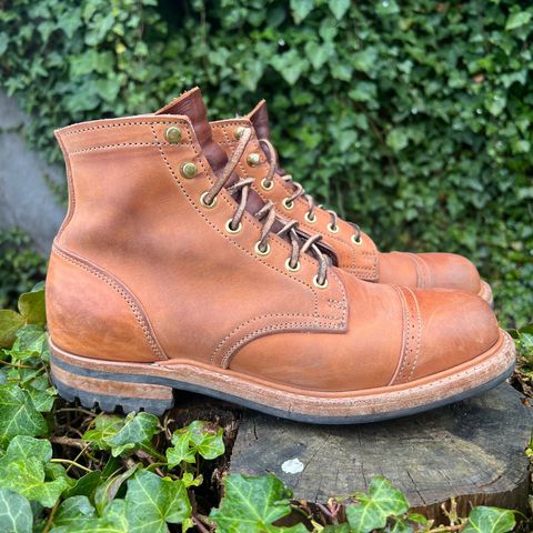 Truman Service Boot in Natural Horse Rump