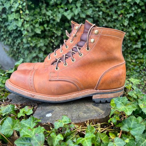 Truman Service Boot in Natural Horse Rump
