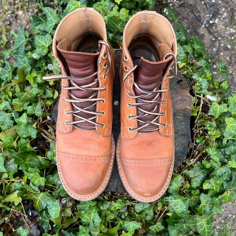 Truman Service Boot in Natural Horse Rump