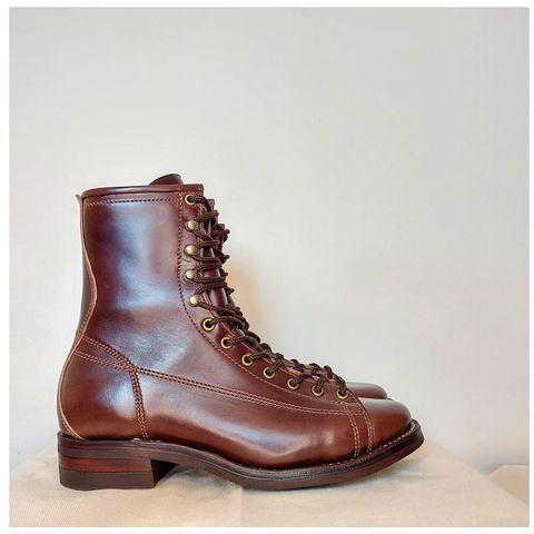 View photo of Willie's Handmade Boots Unlisted Model in Maryam Walnut TPR Horsebutt