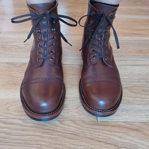 View photo of Julian Boots Bowery in Horween Cigar Shell Cordovan