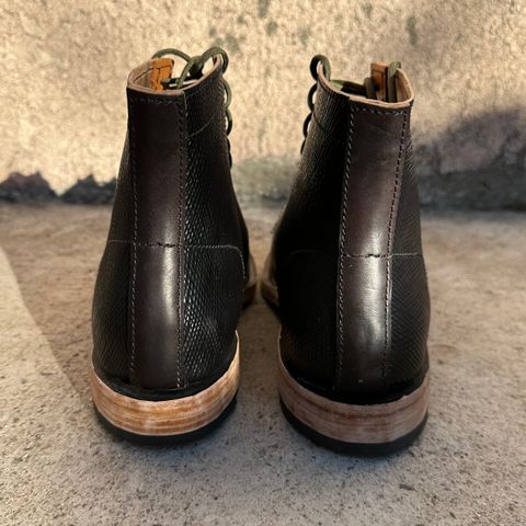 View photo of Self-Made Service Boot in Metta Catharina Shell Cordovan