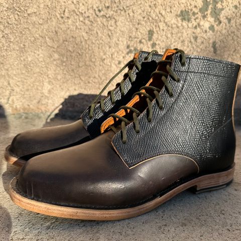 View photo of Self-Made Service Boot in Metta Catharina Shell Cordovan