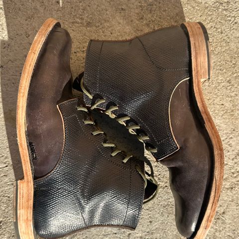 View photo of Self-Made Service Boot in Metta Catharina Shell Cordovan