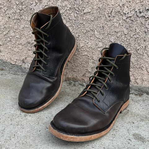 View photo of Self-Made Service Boot in Metta Catharina Shell Cordovan