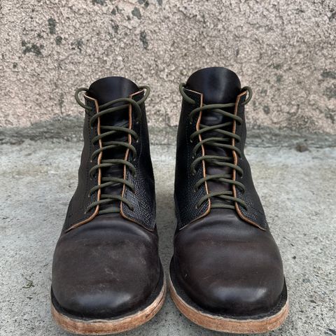 View photo of Self-Made Service Boot in Metta Catharina Shell Cordovan