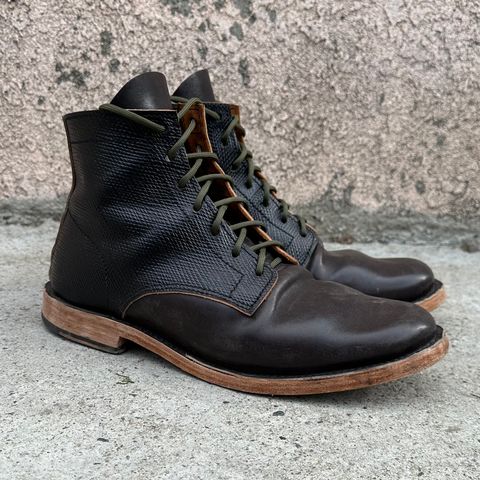 View photo of Self-Made Service Boot in Metta Catharina Shell Cordovan