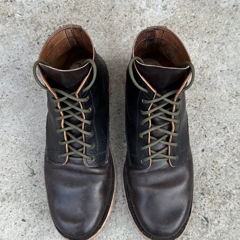 View photo of Self-Made Service Boot in Metta Catharina Shell Cordovan