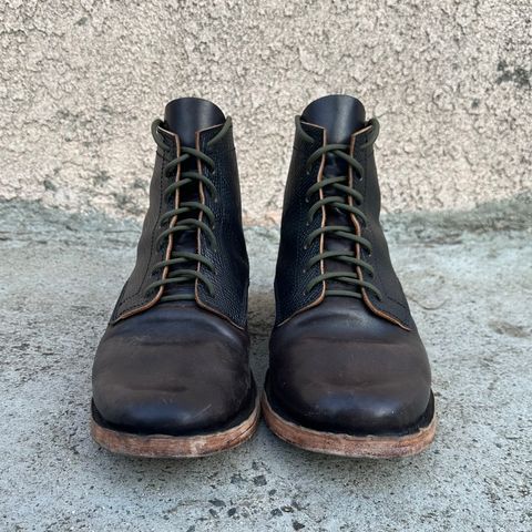 View photo of Self-Made Service Boot in Metta Catharina Shell Cordovan